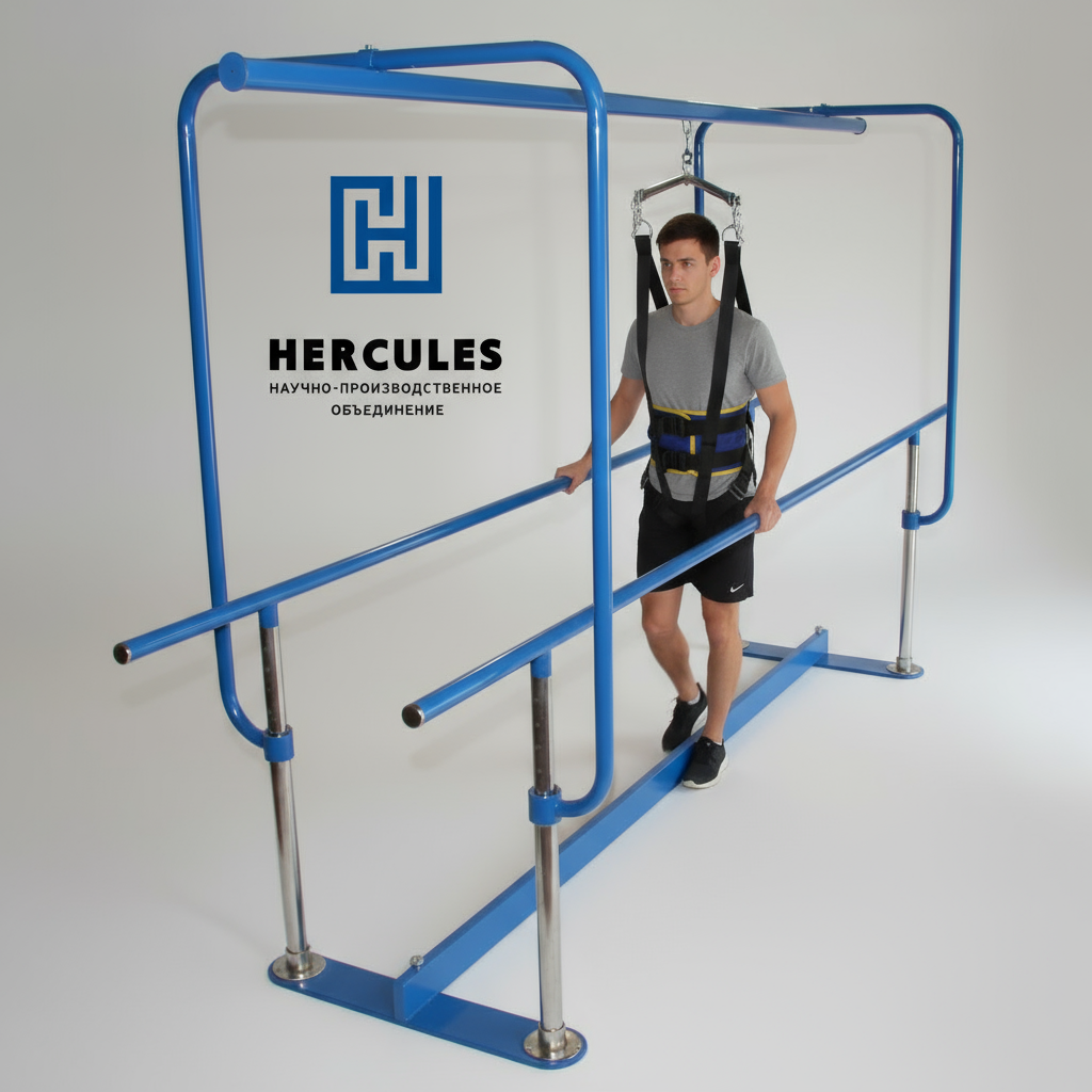 Брусья реабилитационные с монорельсом