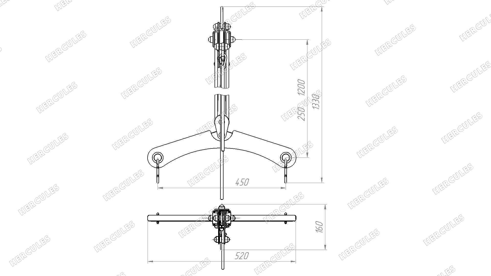 Трапеция с полиспастом