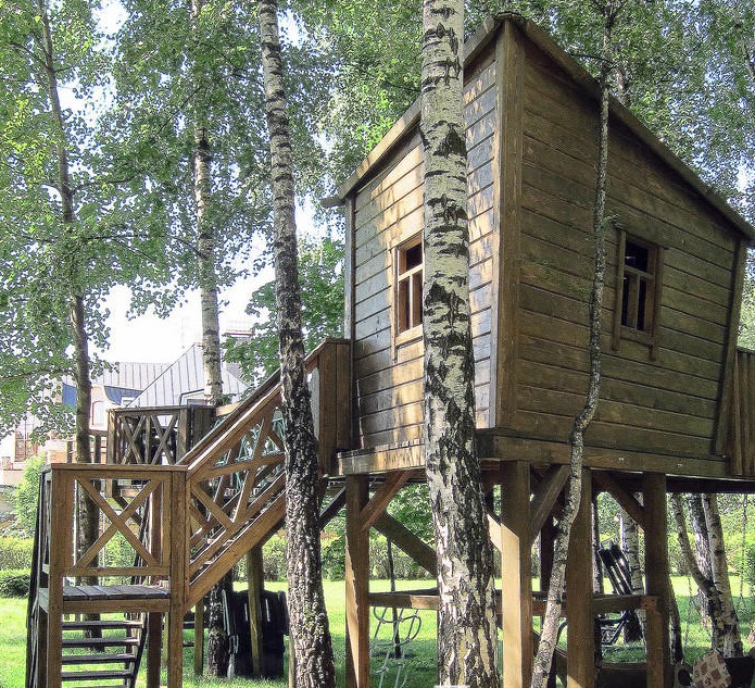 Детская игровая площадка Домик на дереве (классический) HERCULES купить в  Москве по цене 0 руб.