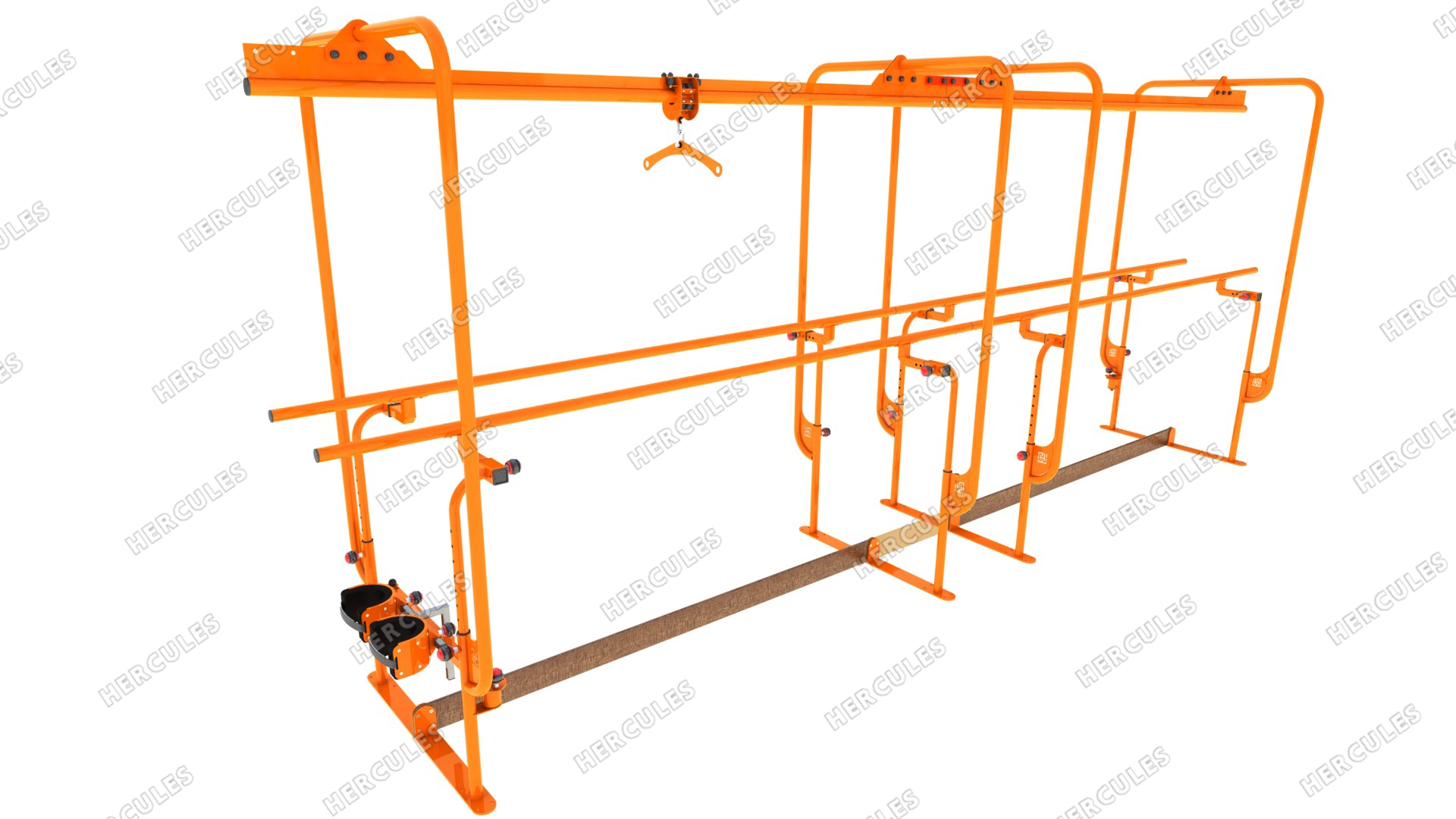 Брусья реабилитационные с монорельсом