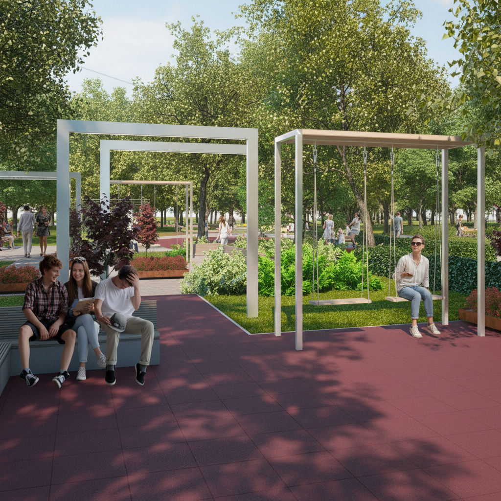 Качели-пергола