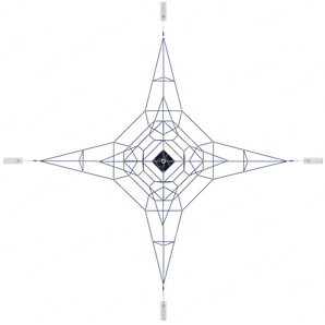 Конструкция для лазания серия "Звезда" ПД-289 (6х6х3,6)
