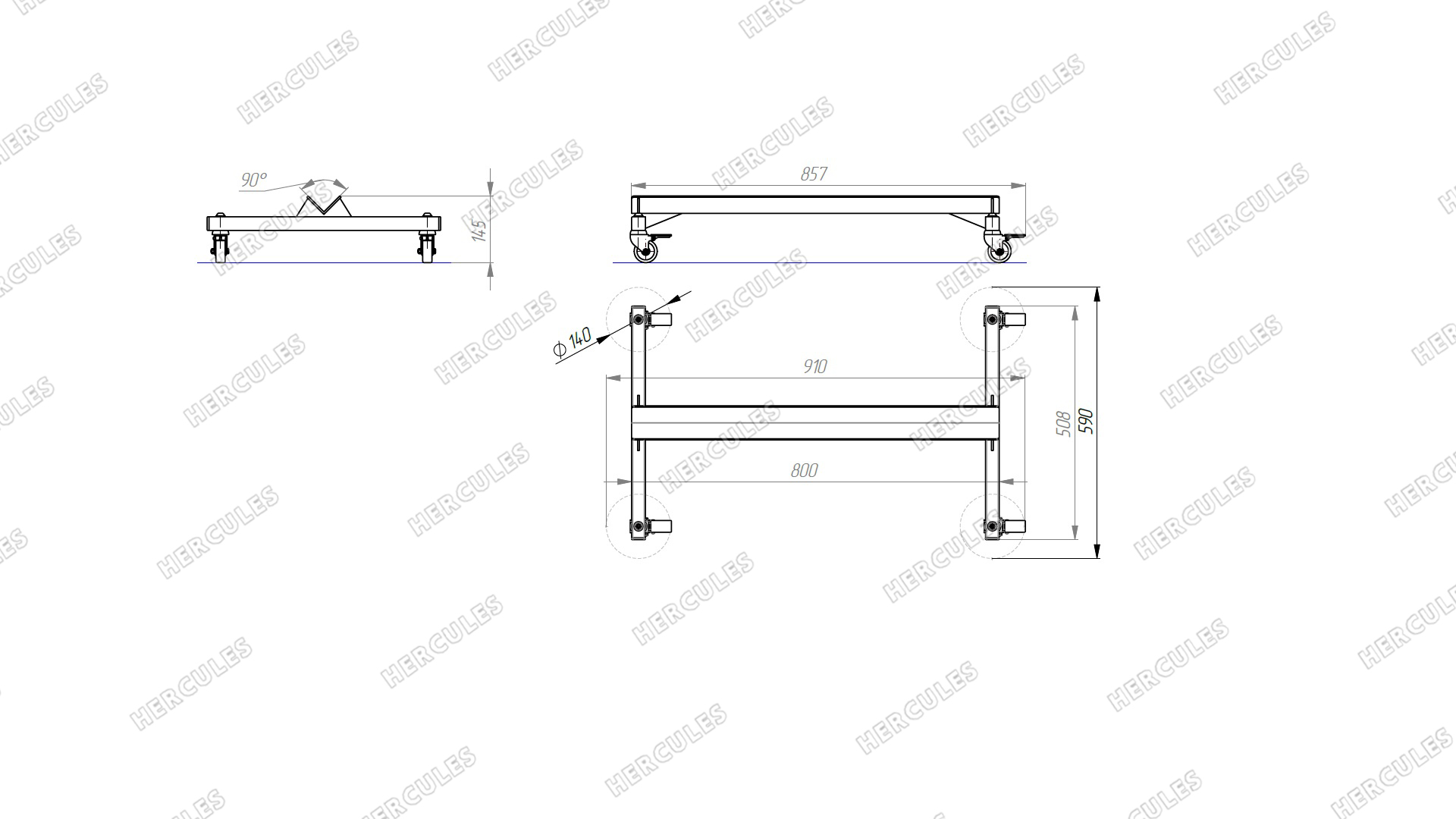Тележка для перевозки ворот
