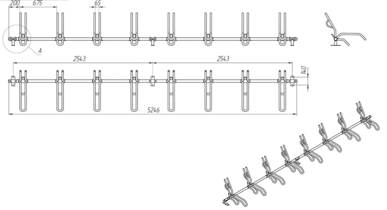 Велопарковка Сочи с функцией выкатывания