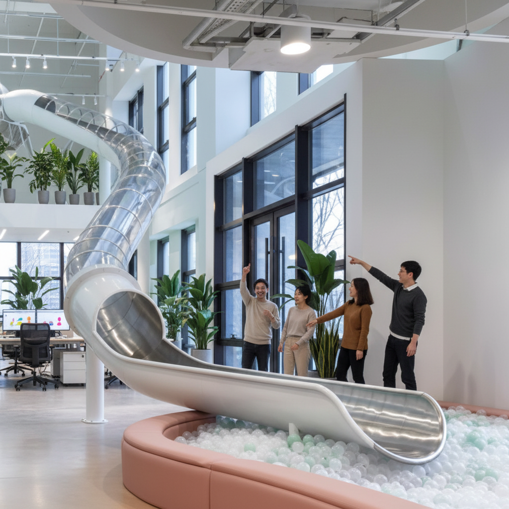 Светопрозрачная горка-труба