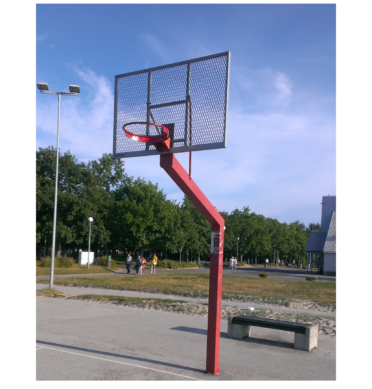 Баскетбольная стойка уличная антивандальная