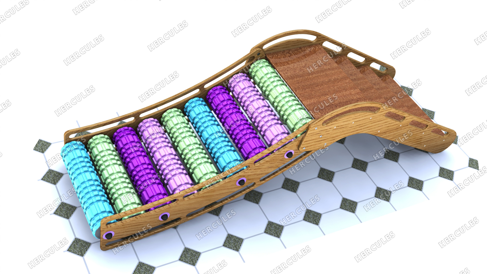 Горка для ЛФК с роликовым скатом