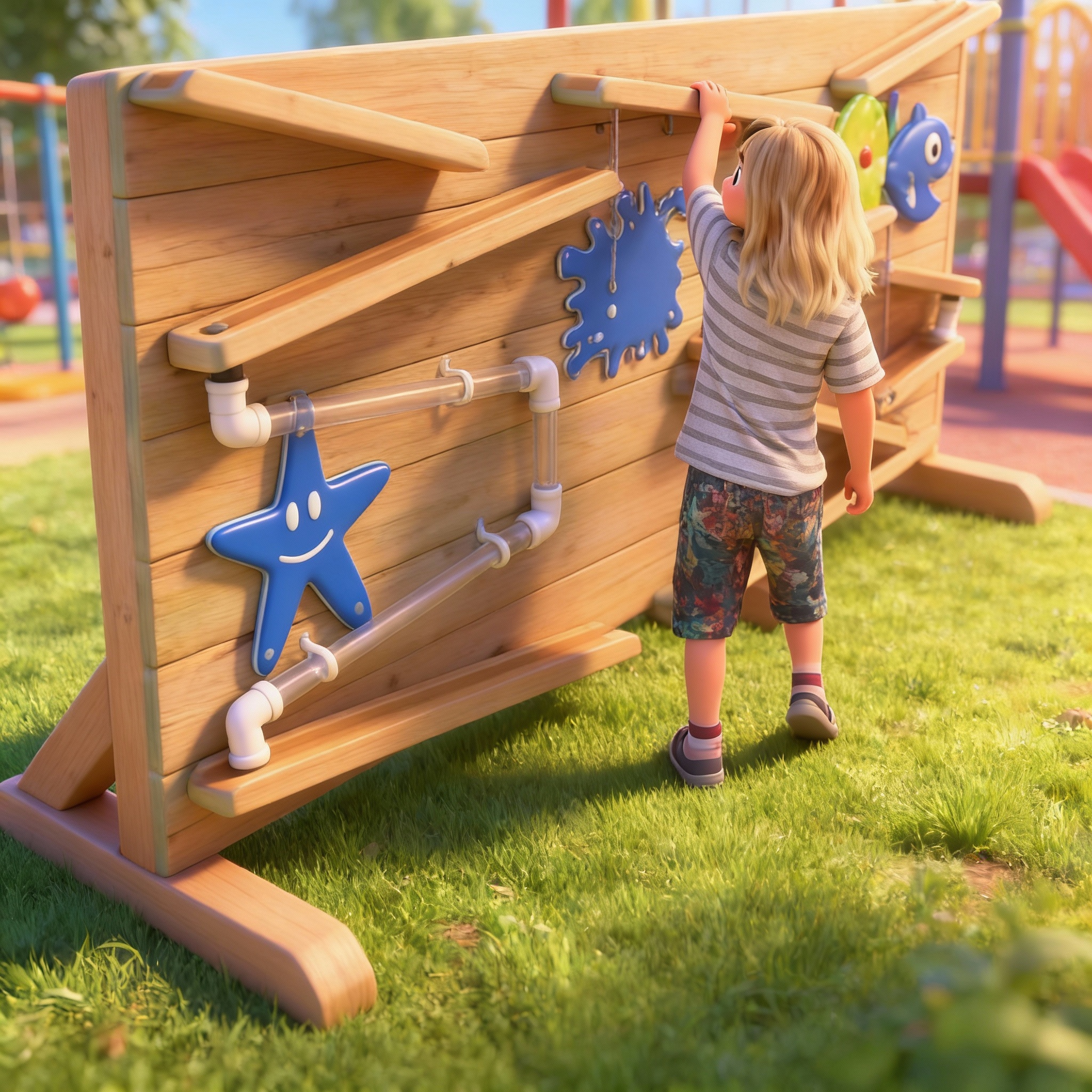 Мобильная конструкция для игр с водой Водопады