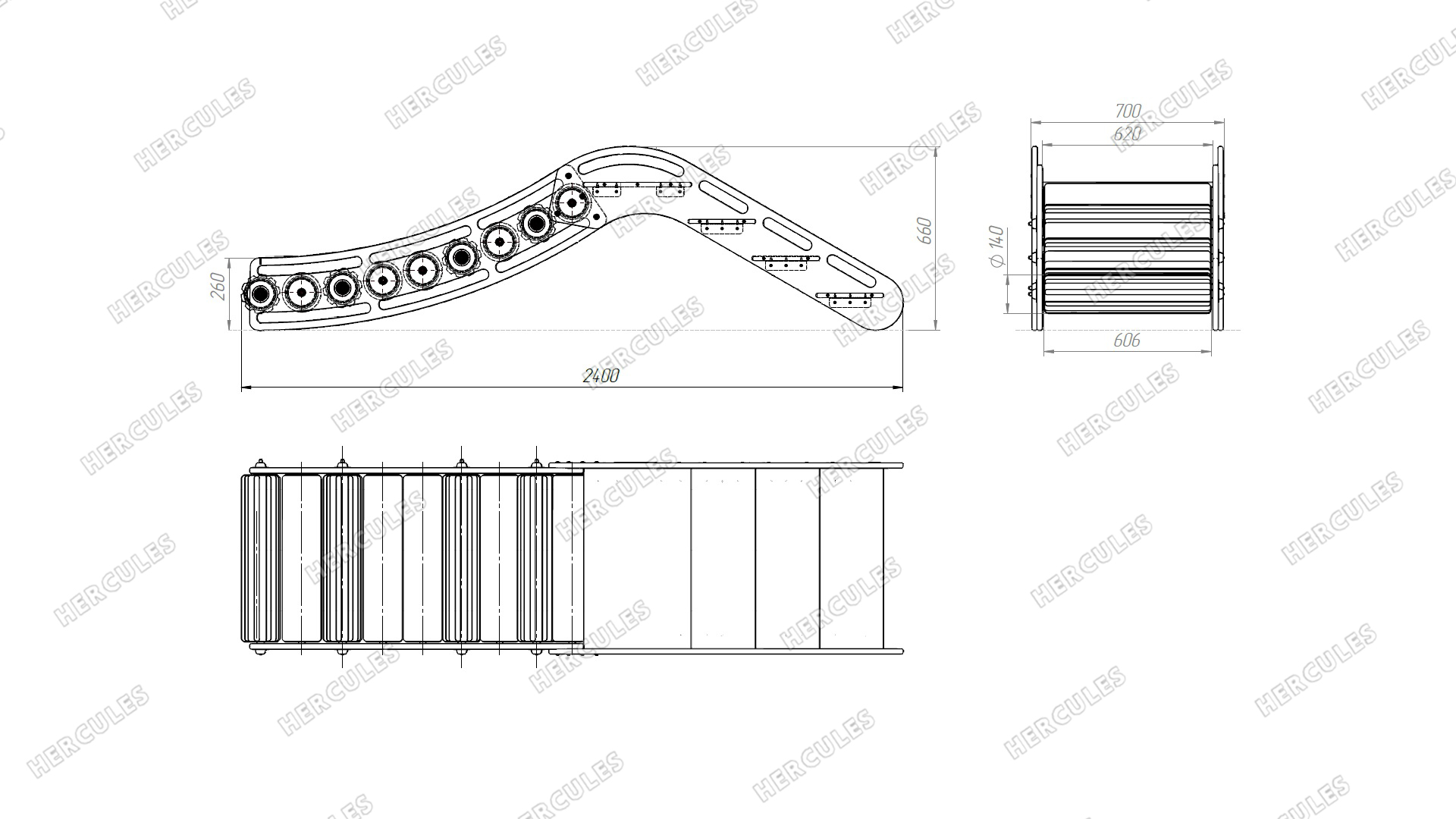 Горка для ЛФК с роликовым скатом