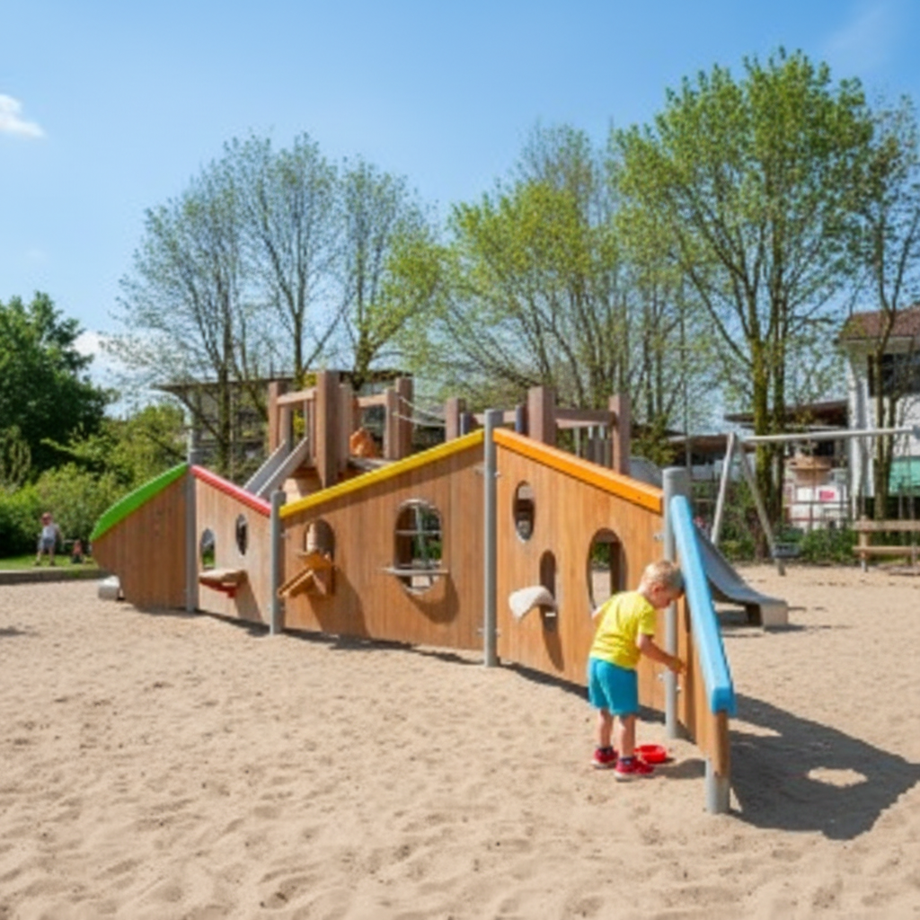 Модульная игровая стена "Гусеница"