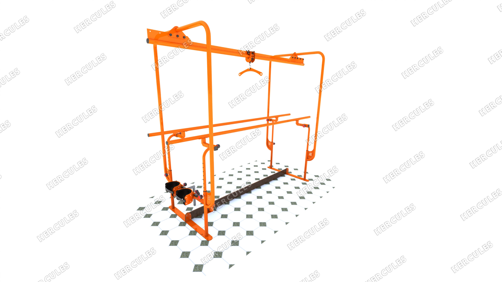 Брусья реабилитационные с монорельсом