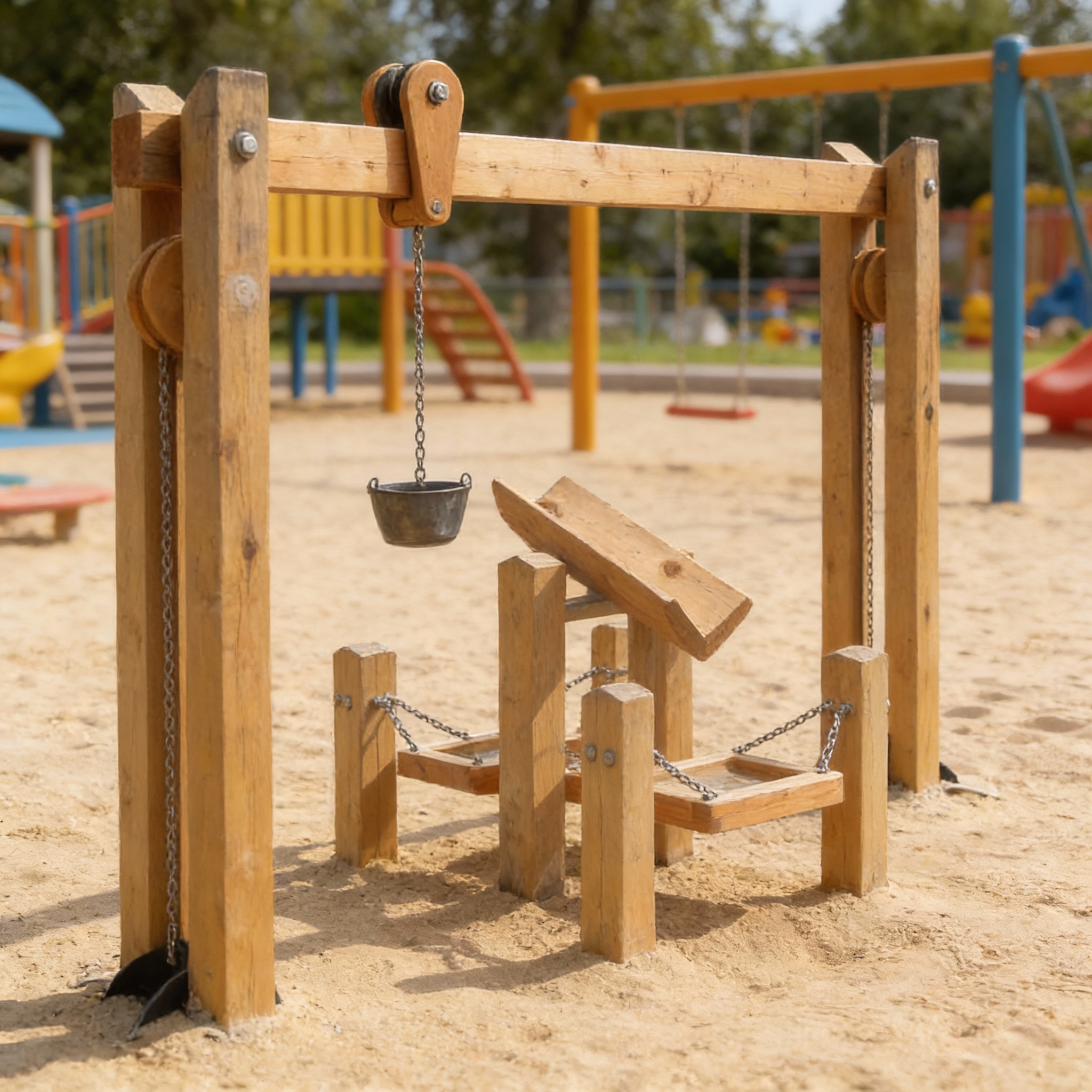 Комплекс для игр с песком "Станция пересыпки"