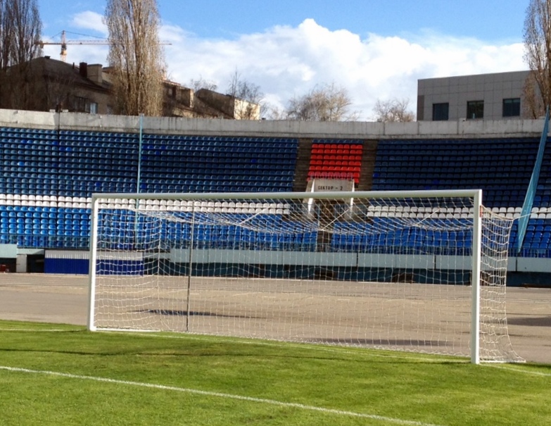 Ворота футбольные алюминиевые 7,32х2,44 м под свободно подвешиваемую сетку