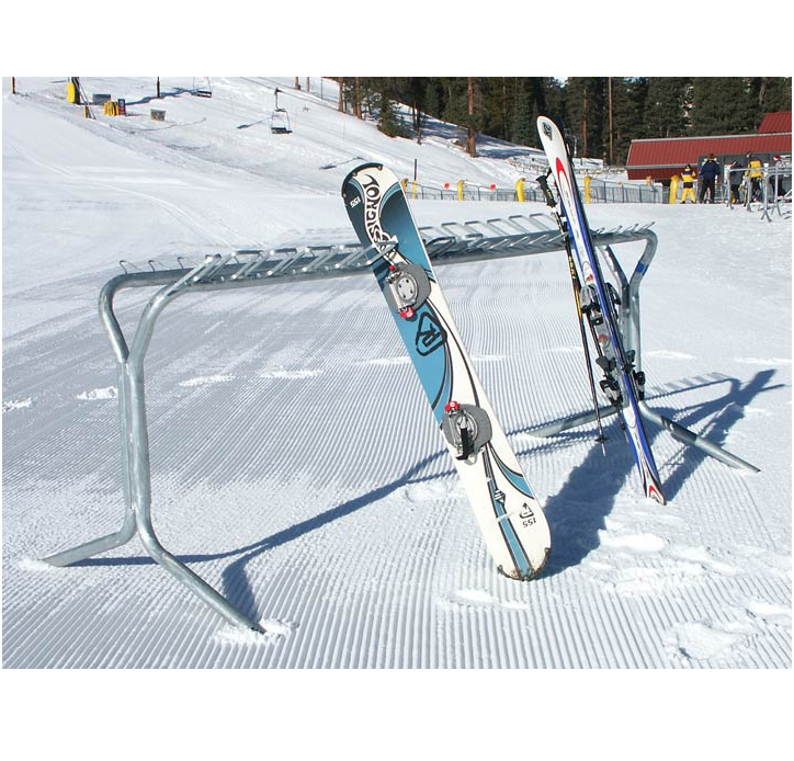 Клиентская стойка для лыж и сноубордов для горнолыжных баз