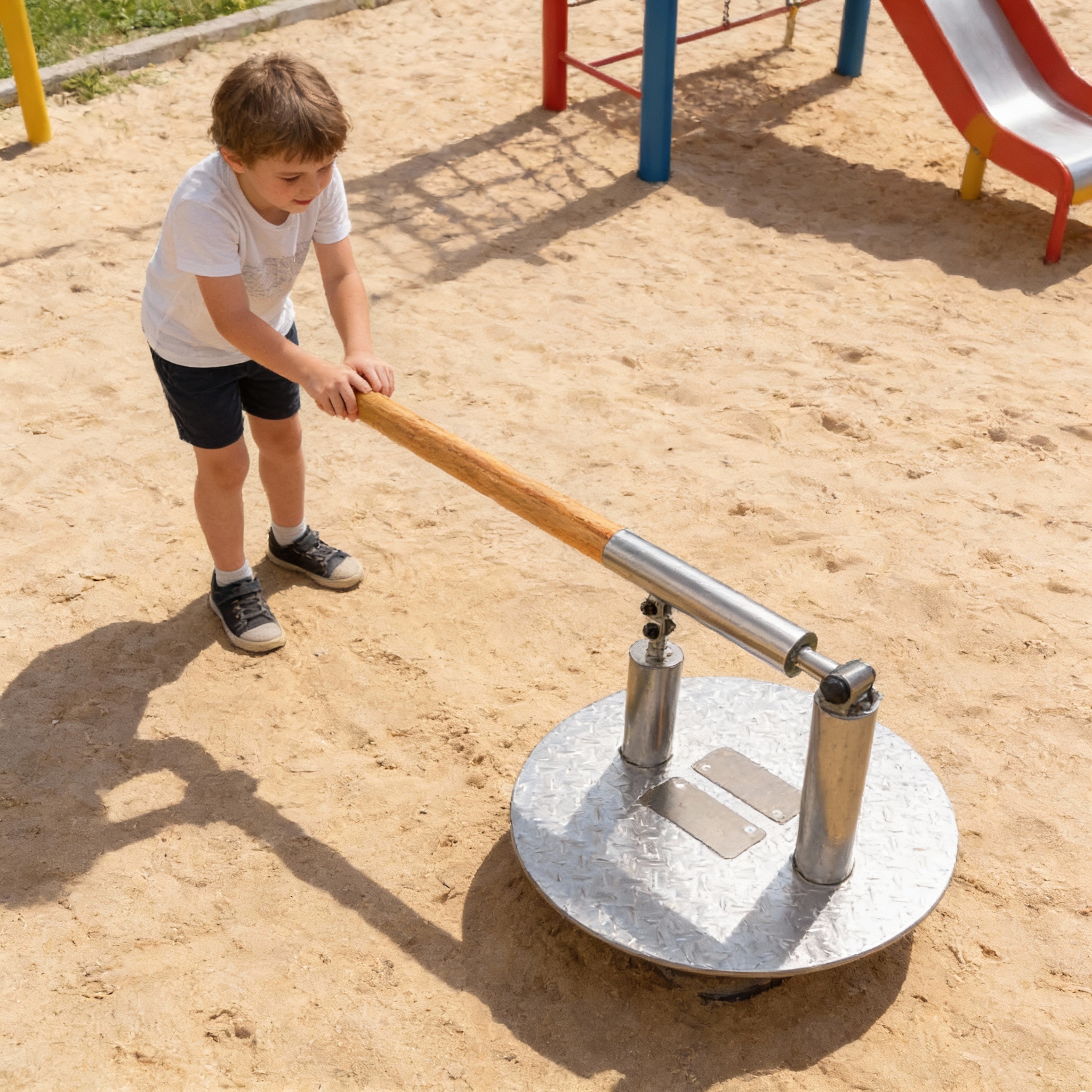 Насос однорычажный на площадку для игр с водой