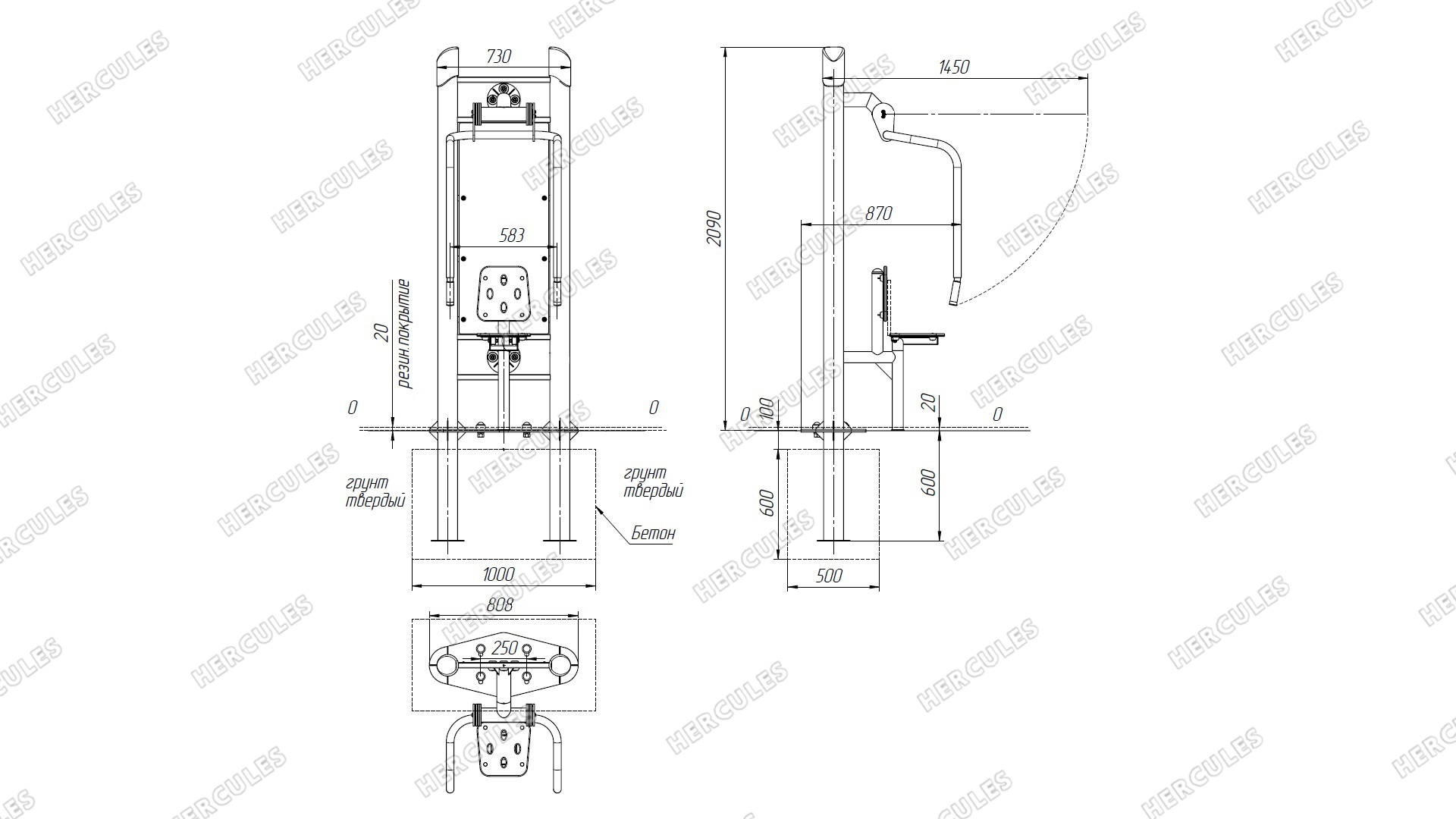 ZV-028 Жим от груди для здоровых людей и колясочников