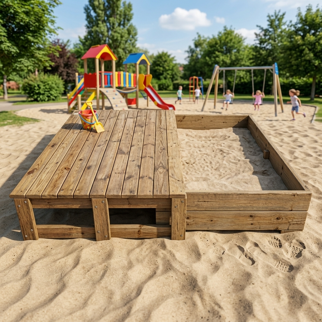 Песочница с крышкой