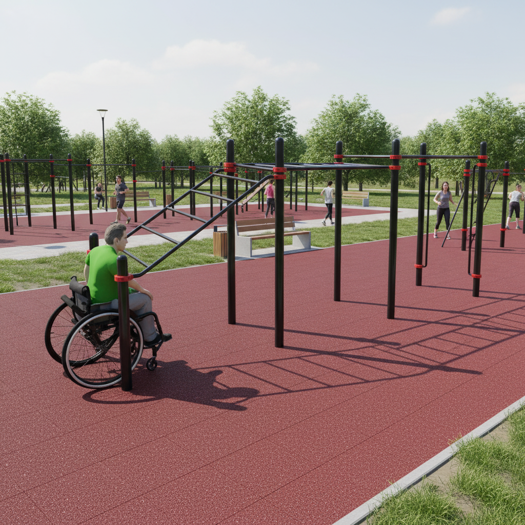 W-8.01 Рукоход для инвалидов-колясочников многоуровневый