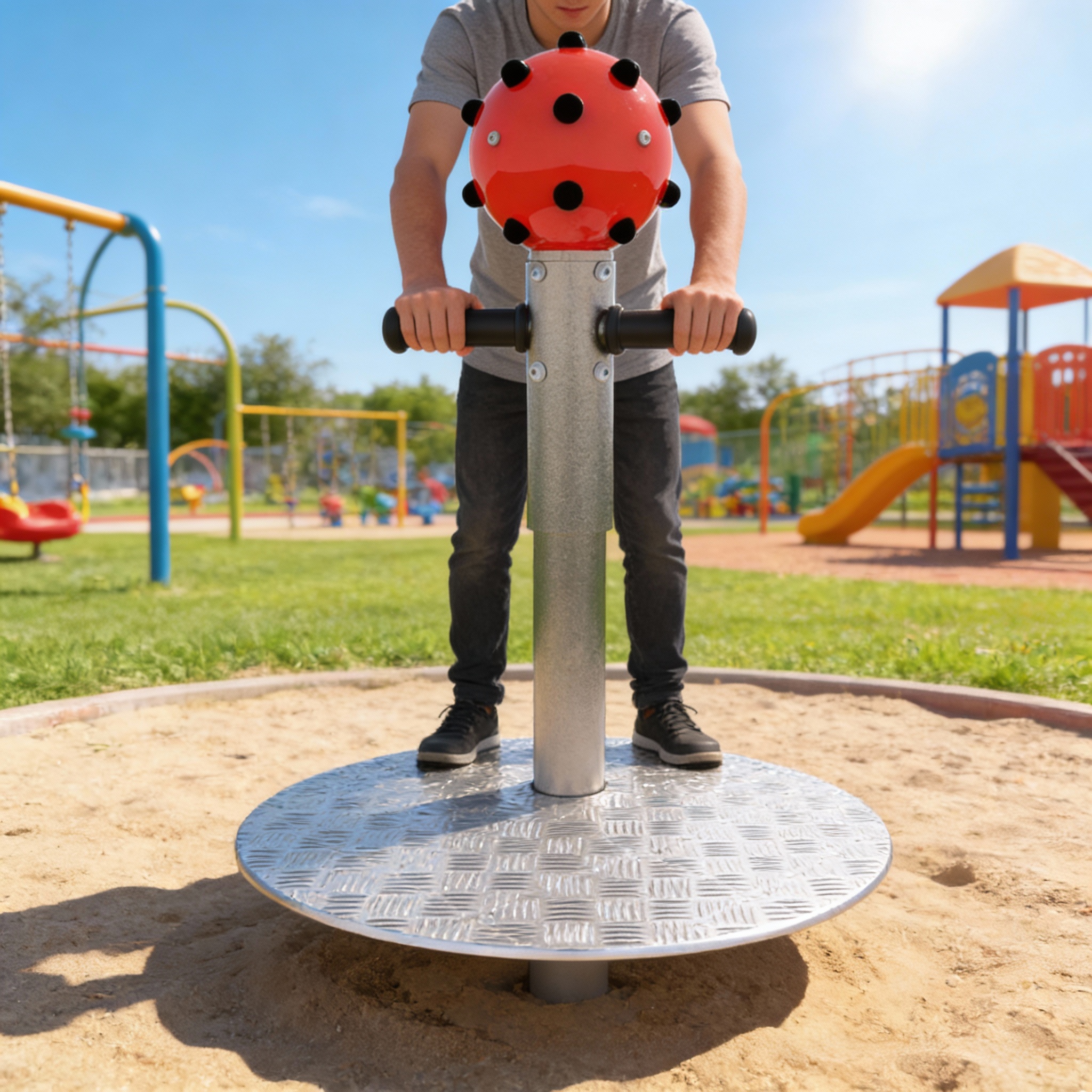 Брызгалка 360 (элемент детской площадки для игр с водой)