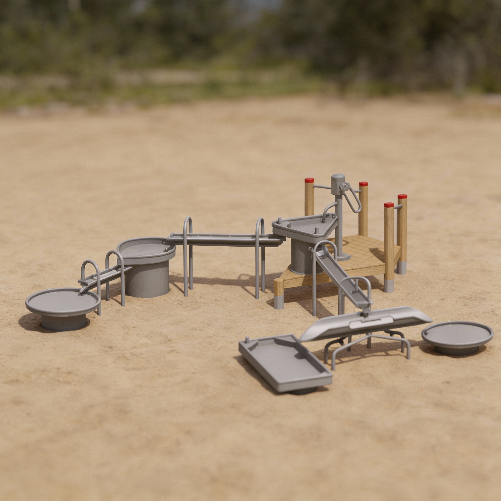 Детская площадка для игр с водой Каскад