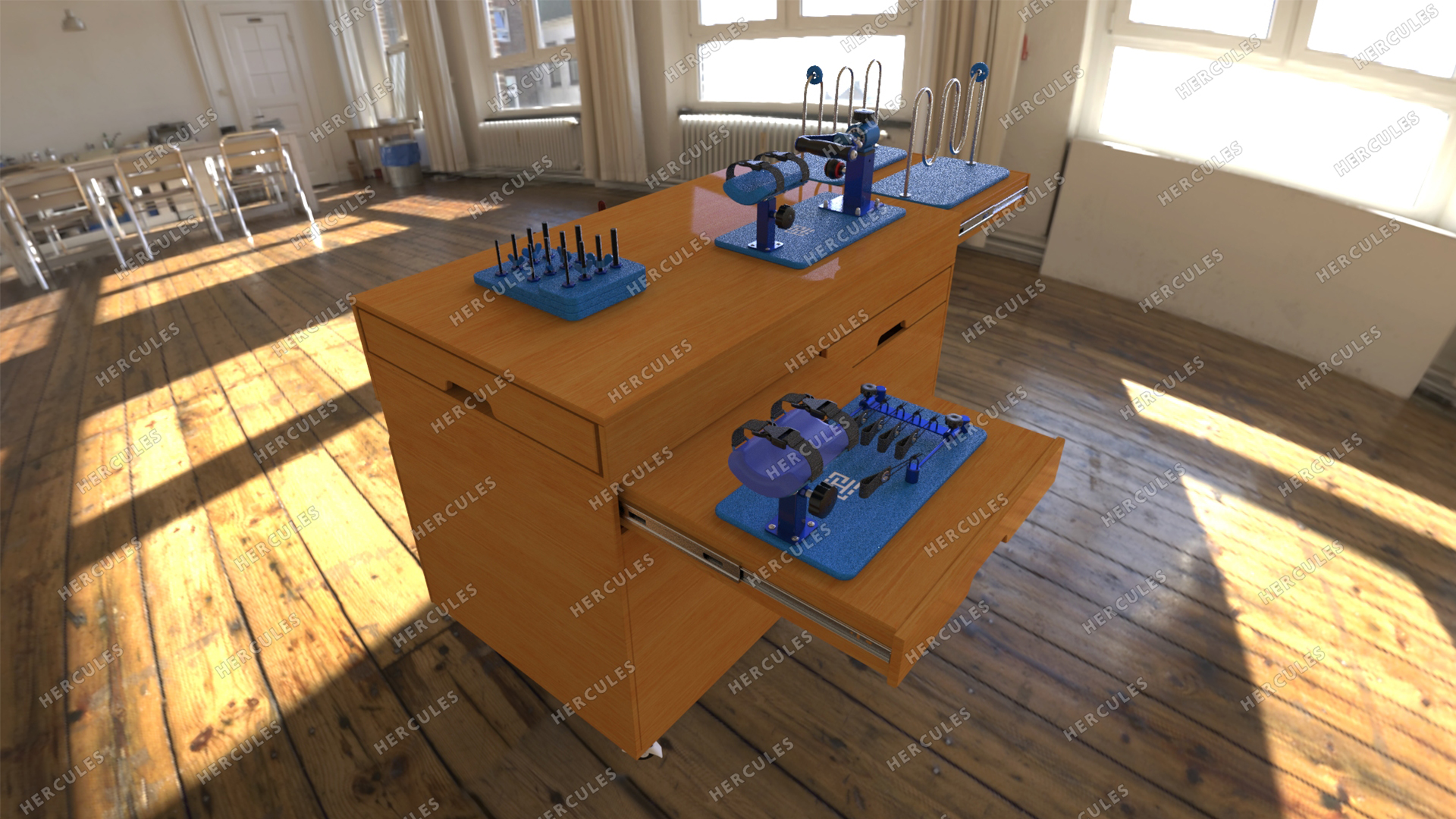 Комод реабилитационный для разработки моторики рук