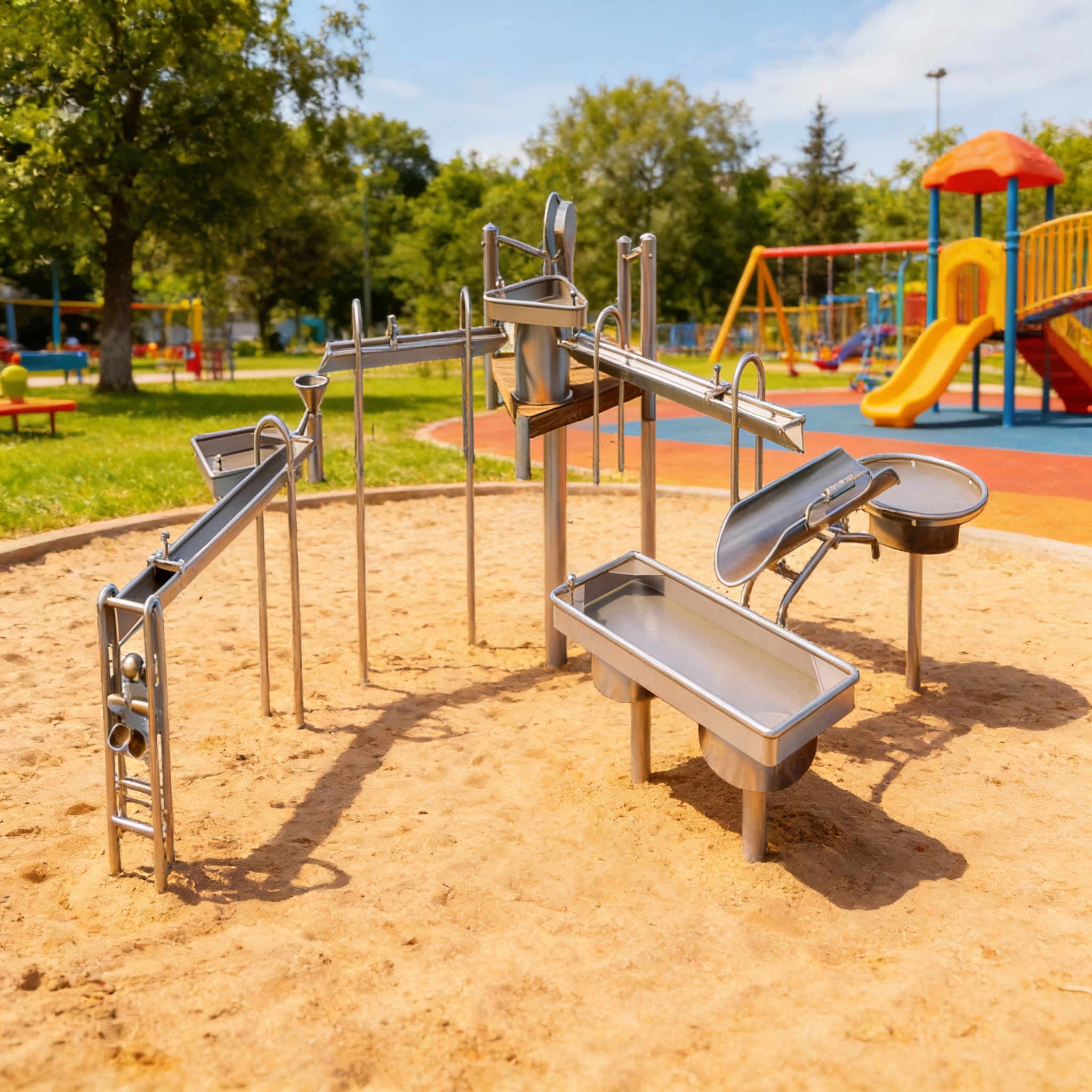 Детская площадка для игр с песком и водой Поликаря