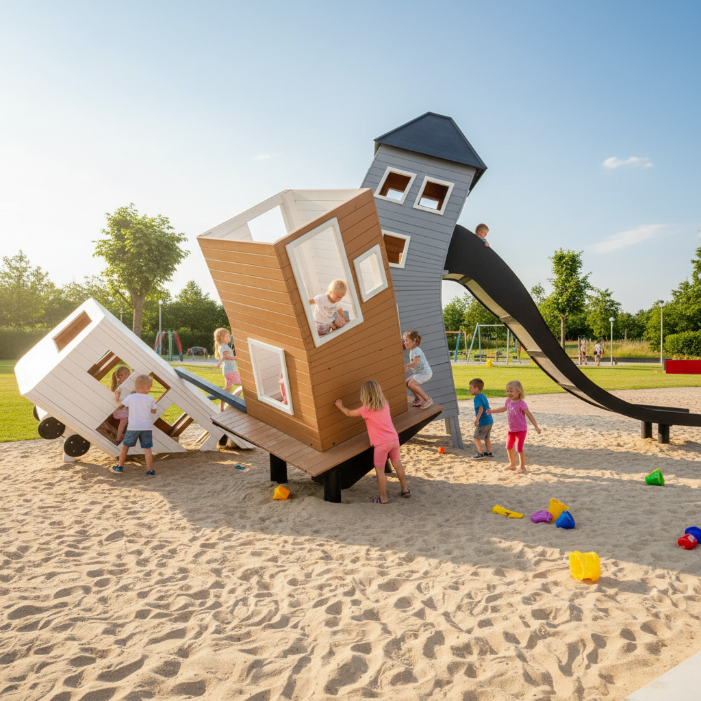 Детская игровая площадка Танцующие домики 2