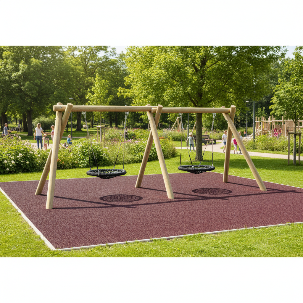 Качели двойные с двумя гнездами