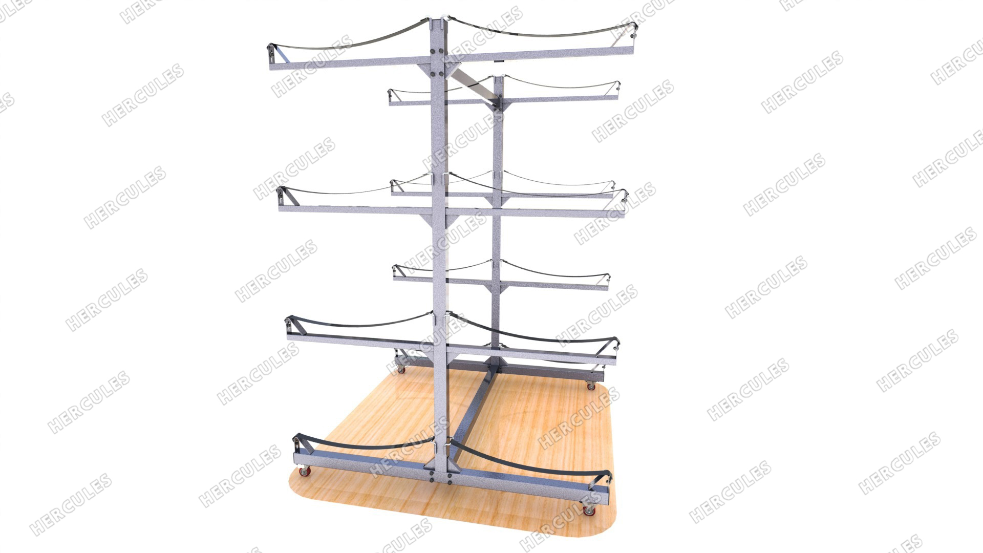 Стеллаж для хранения каяков и байдарок двусторонний