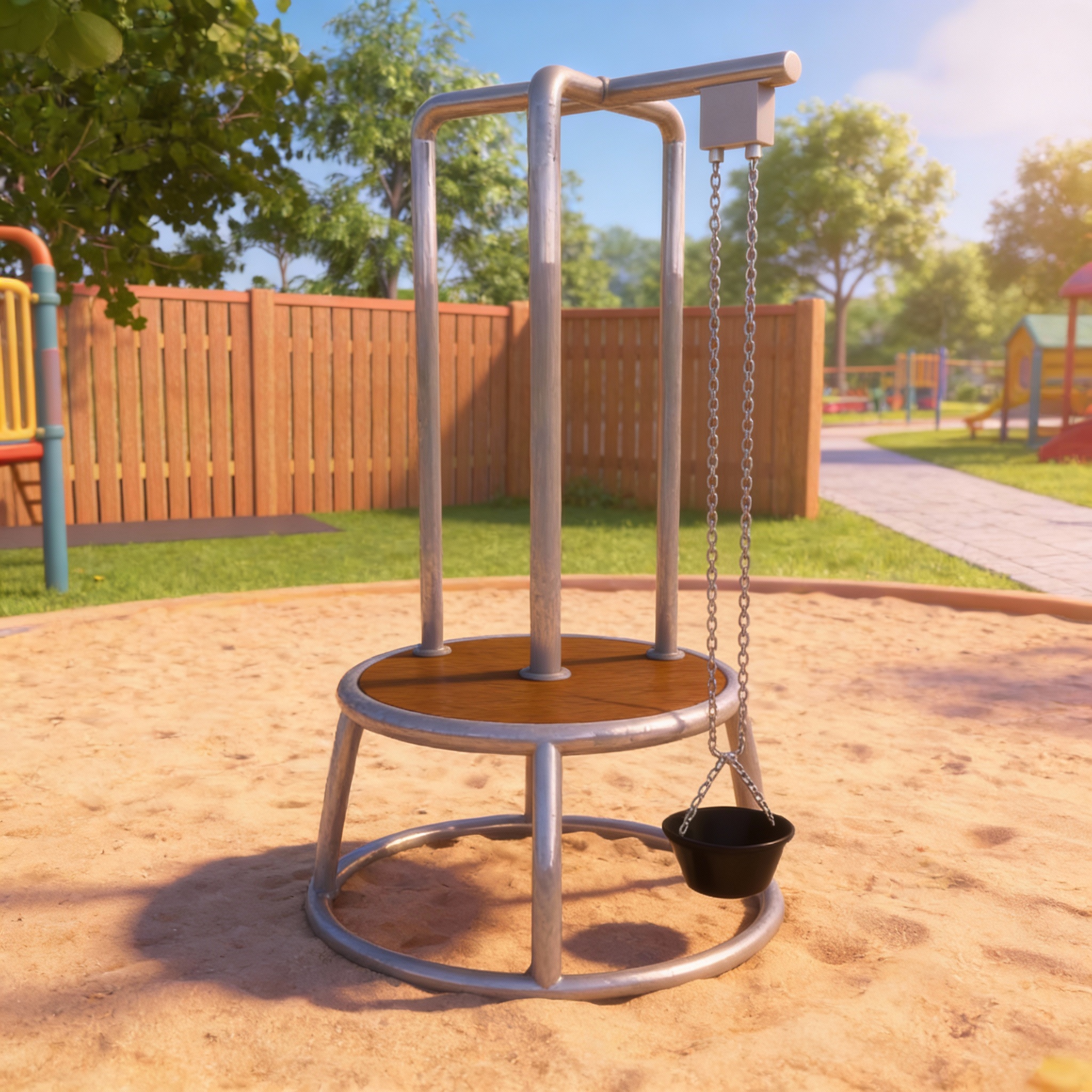 Мобильная детская игровая площадка Станция малая песочная