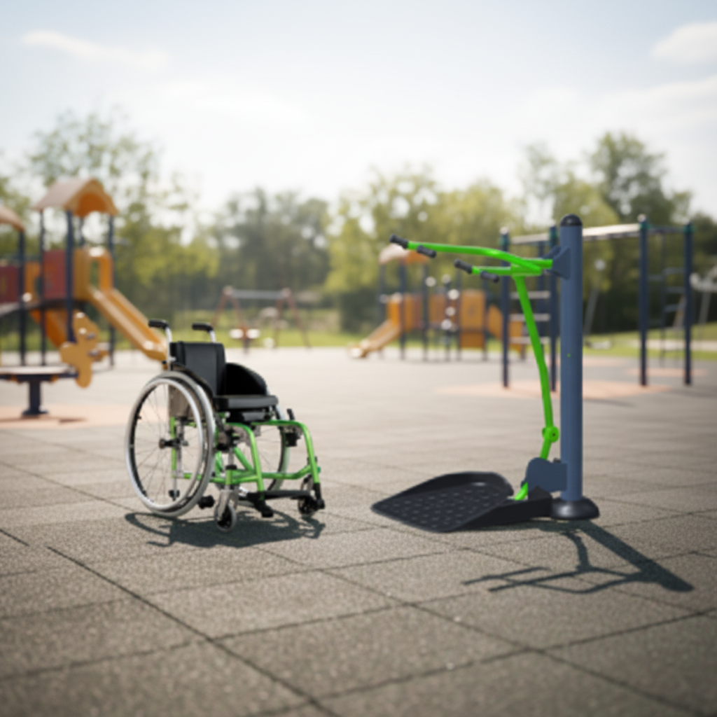 Уличный тренажер для инвалидов "Подтягивание"