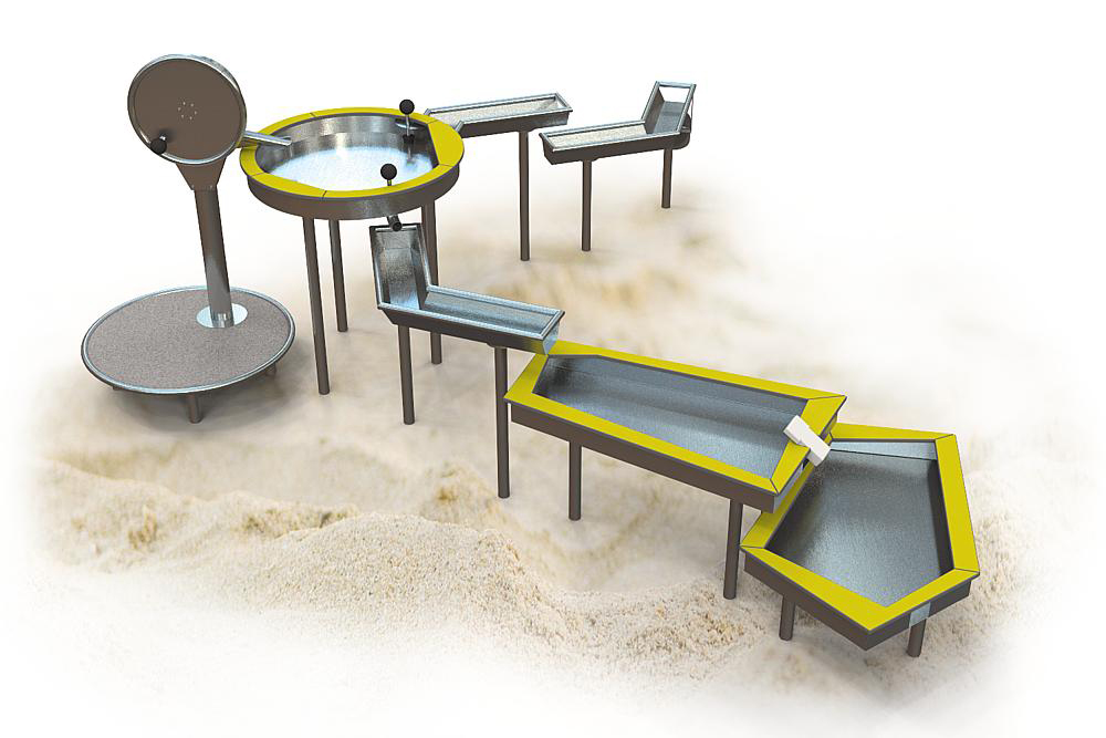 Детская площадка для игр с песком и водой Дельта