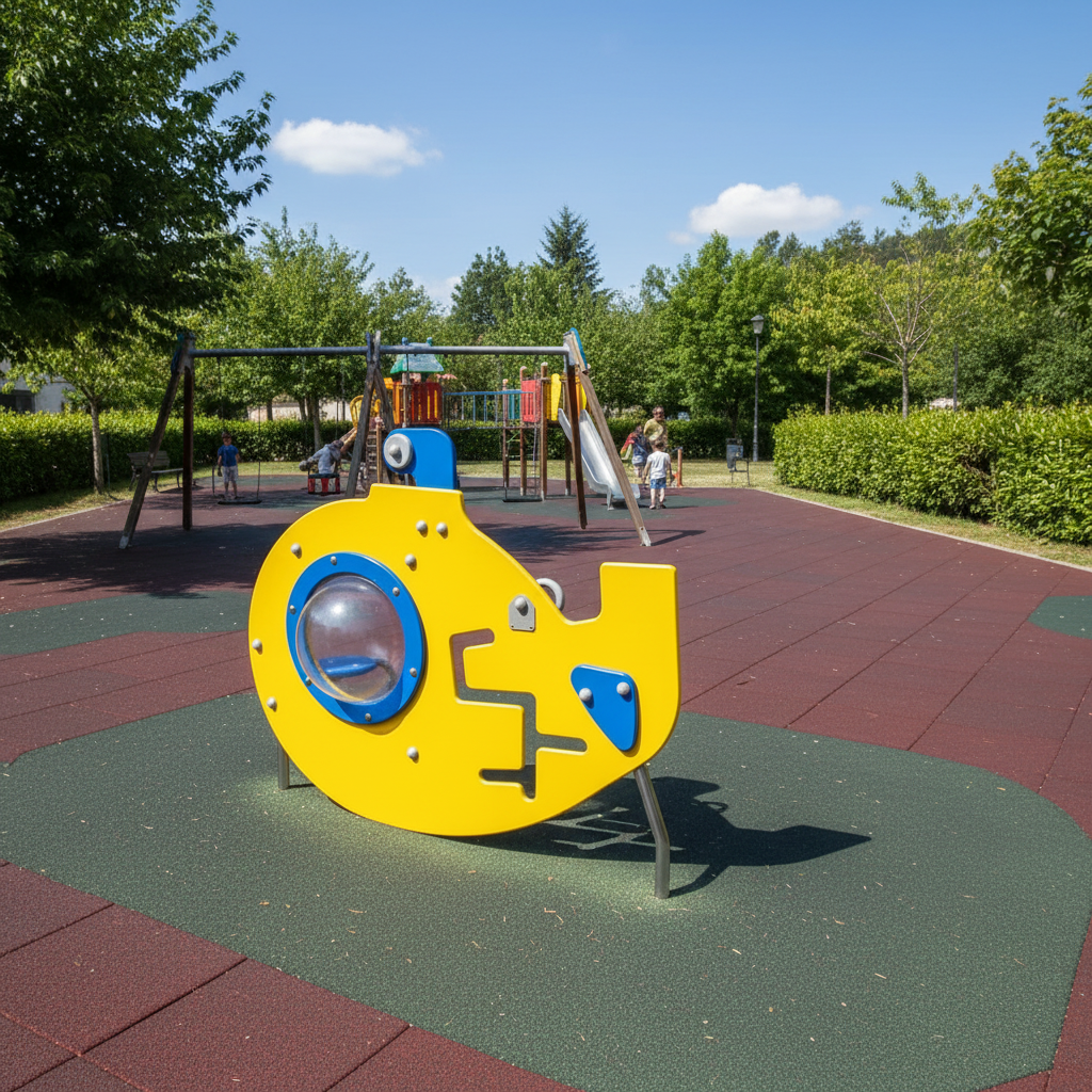 Игровой элемент Желтая подлодка для развития тактильных навыков