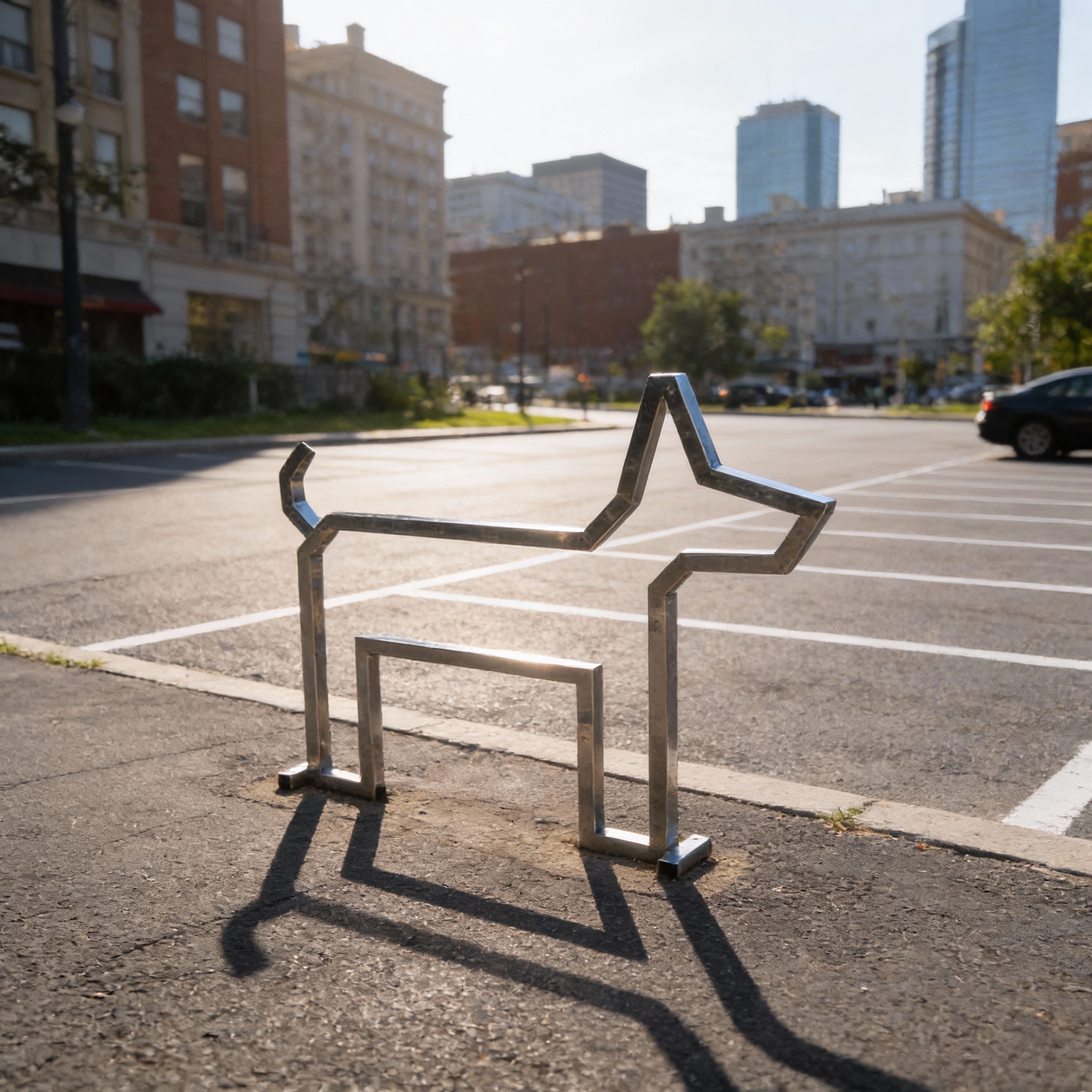 Декоративная велопарковка Собака