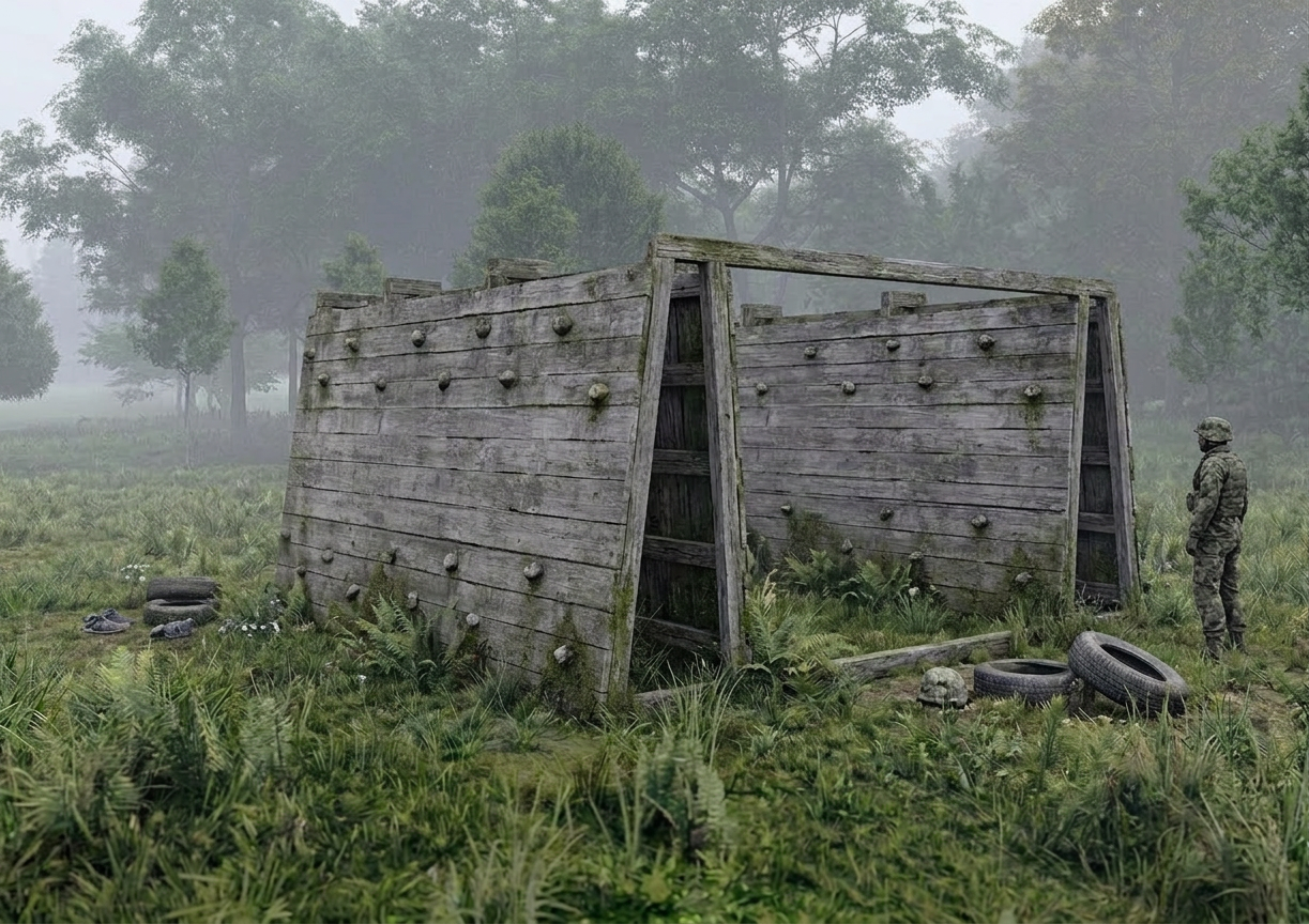 Параллельный переход - элемент полосы препятствий Разведчик