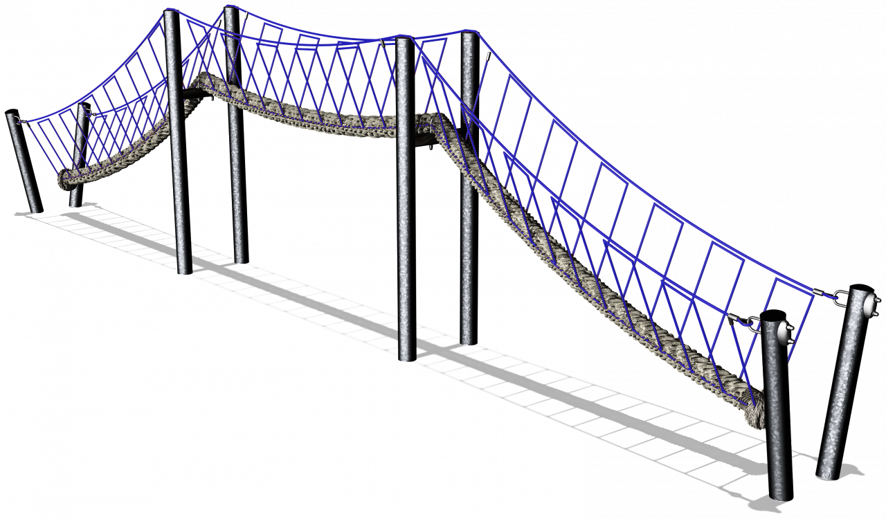 Конструкция для лазания "Веревочный мост"