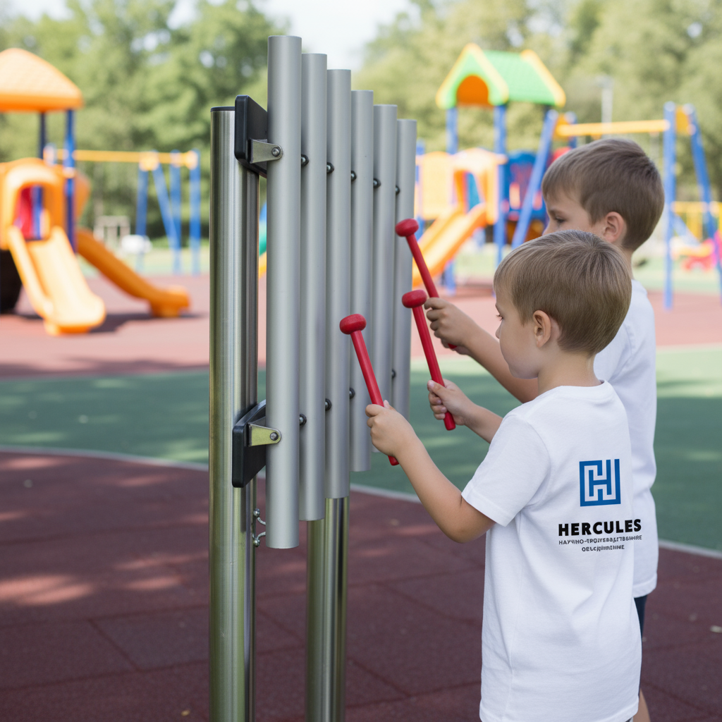 Ксилофон уличный настенный