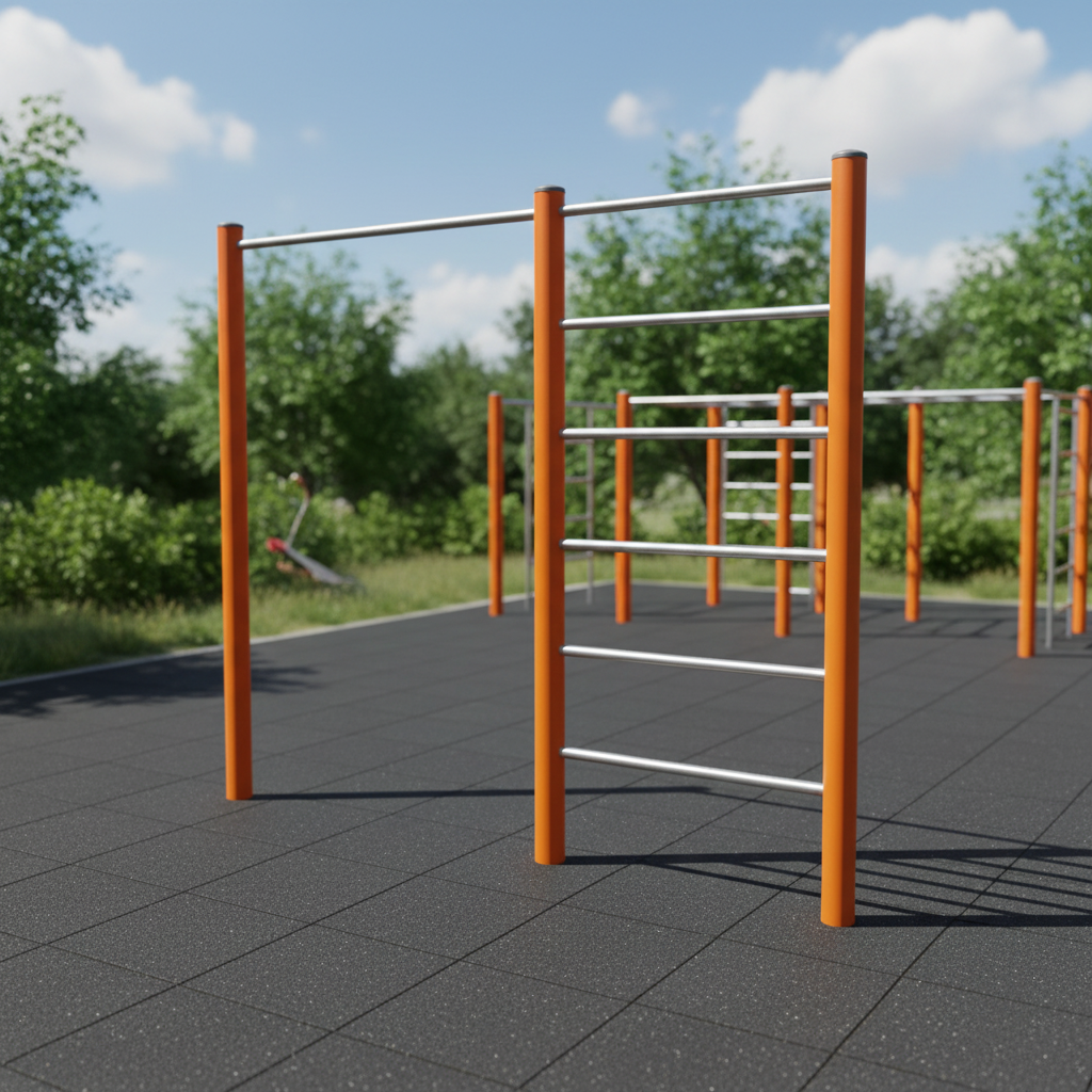 Турник с лестницей Pro серия Kompann