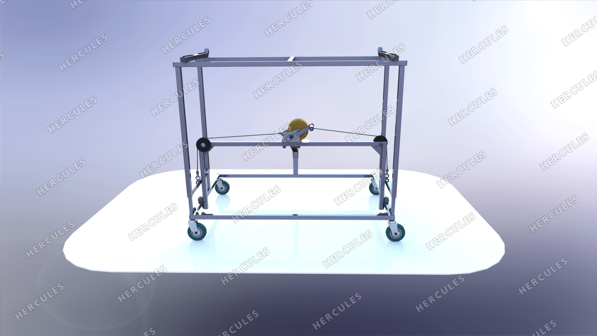 Тележка для перевозки хоккейный ворот с функцией подъема