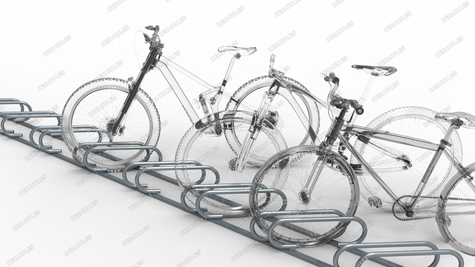 ВП-07 Велопарковка овальная массовая на 8 мест