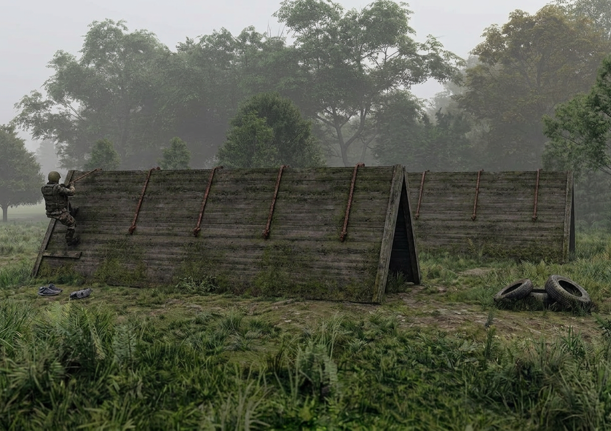 Пирамида - элемент полосы препятствий Разведчик