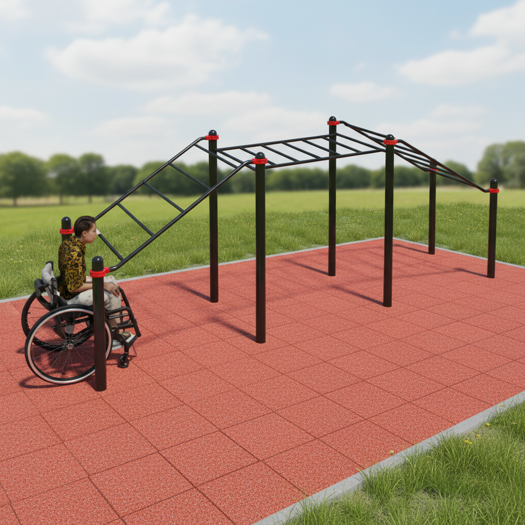 W-8.04 Рукоход трехуровневый для инвалидов-колясочников