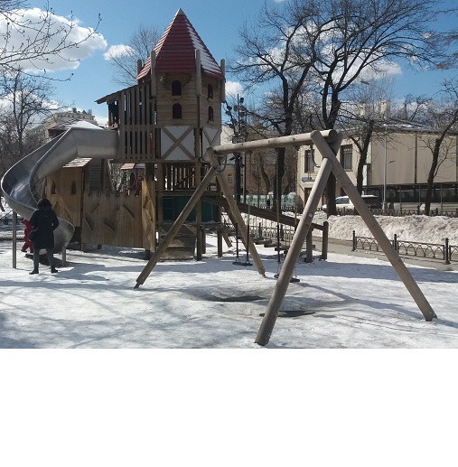 Детский игровой комплекс Замок с горкой