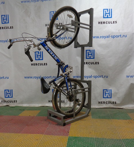 Пара кронштейнов для крепления велосипеда на стену, серия ProfHolder (крепление на рейлинг)