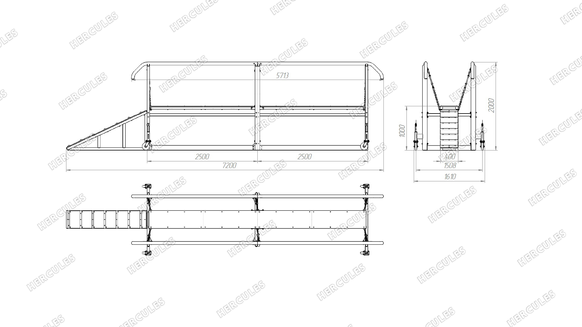Подвесной мост спортивный