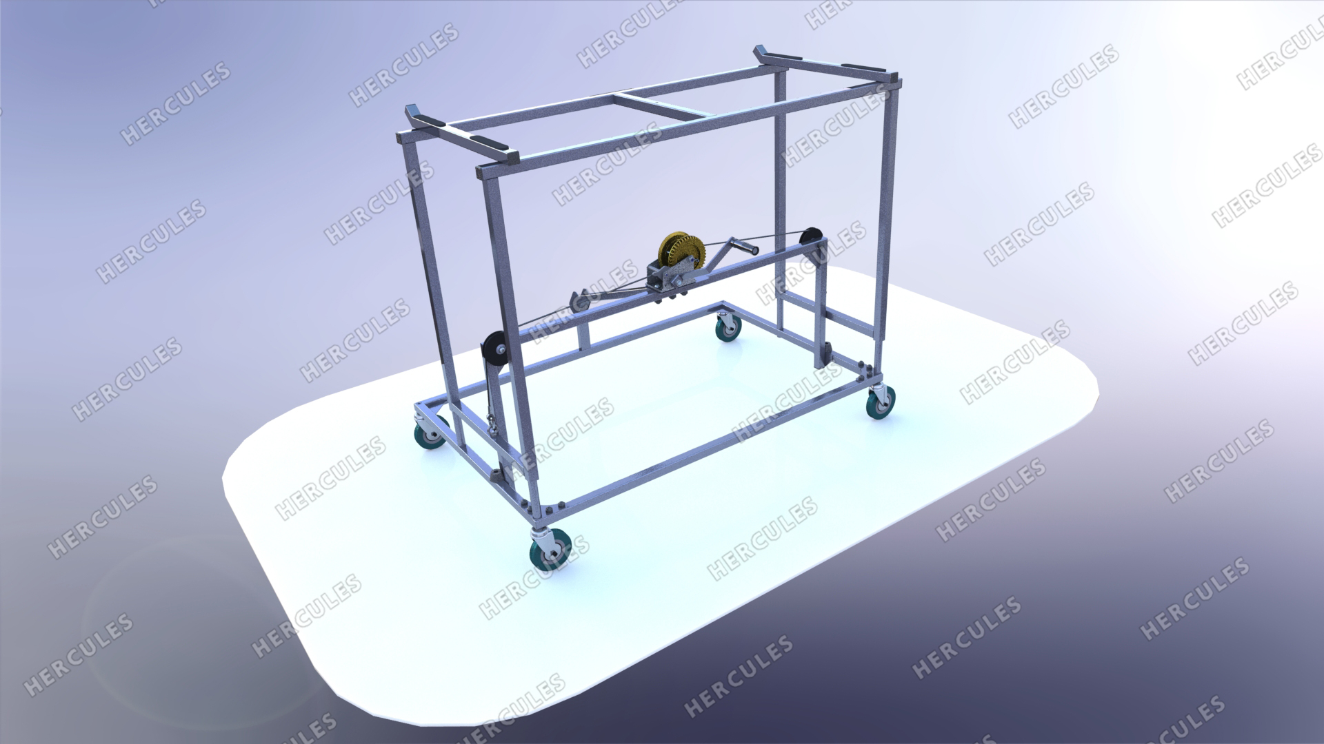 Тележка для перевозки хоккейный ворот с функцией подъема