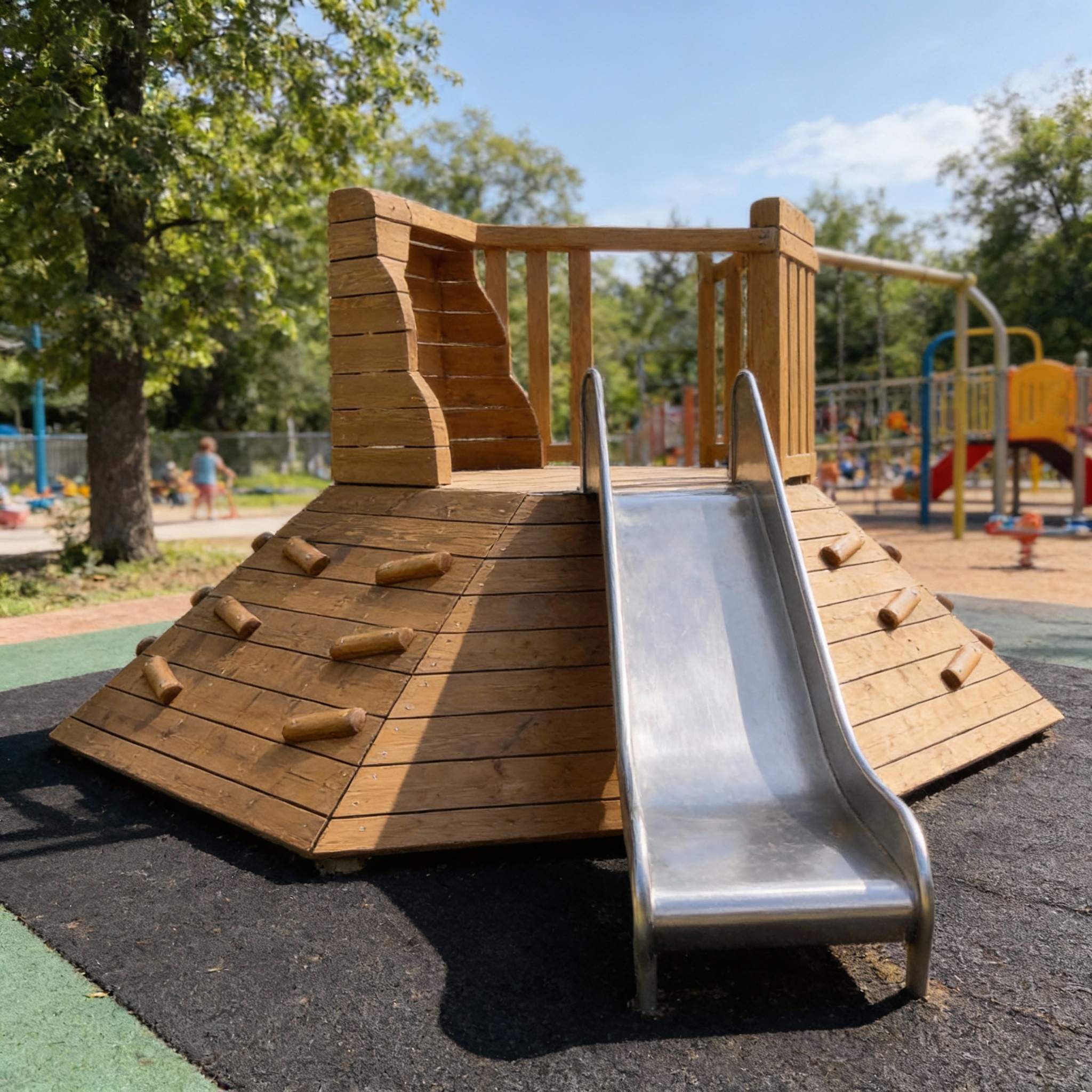 Пирамида с горкой из нержавейки v.2