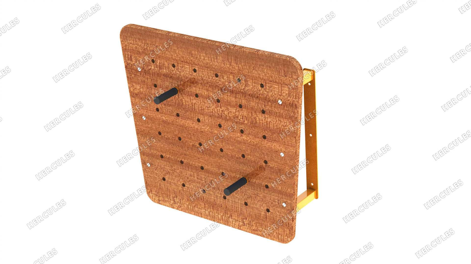 Скалодром с переставляемыми ручками-зацепами