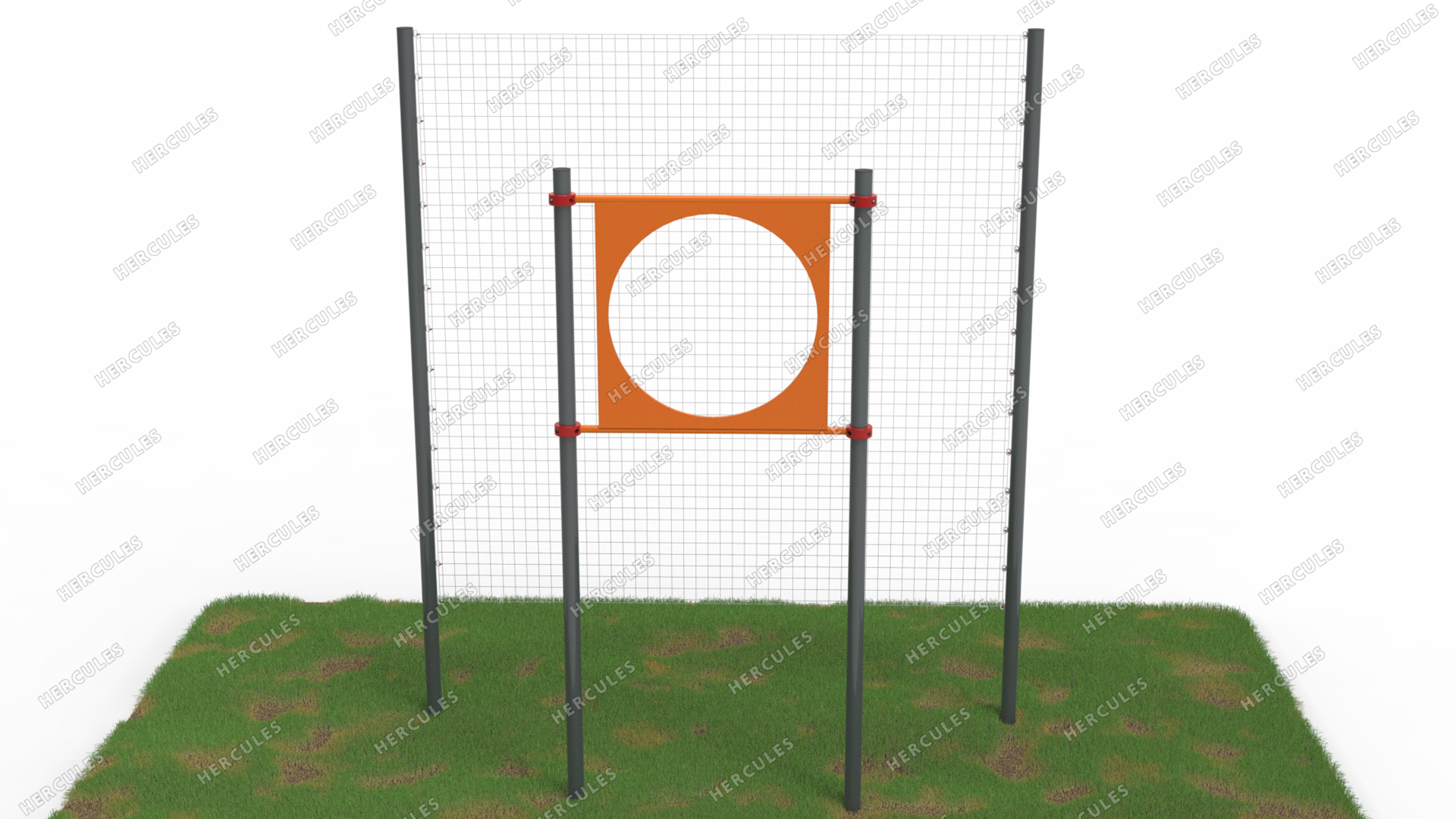 Мишень (на хомуах) на стойках круглая для выполнения испытания «Метание теннисного мяча в цель дистанция 6 м», диаметр отверстия 90 см 