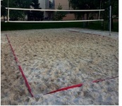 Разметка площадки для пляжного волейбола, 8,00м.х16,00 м